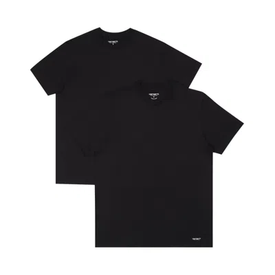 CARHARTT CARHARTT WIP STANDARD CREWNECK T-SHIRT 'BLACK/BLACK' | MEN'S SIZE L