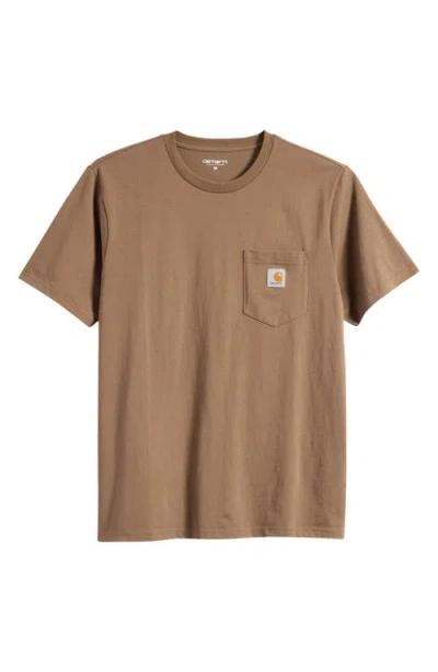 CARHARTT CARHARTT WORK IN PROGRESS LOGO POCKET T-SHIRT