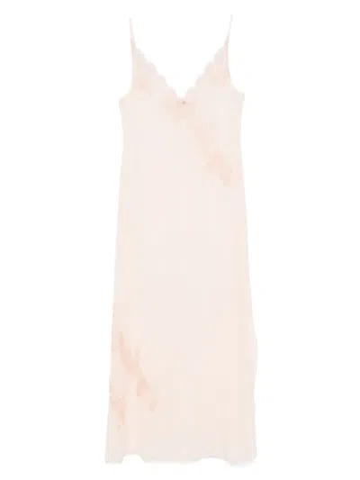 CARINE GILSON CALAIS CAUDRY-LACE SILK NIGHTDRESS