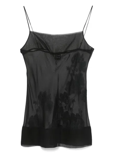 CARINE GILSON ORGANZA BABYDOLL SLIP DRESS