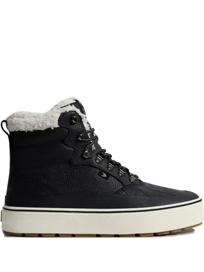 CARIUMA IBIRA LACE-UP SHEARLING-LINED BOOTS