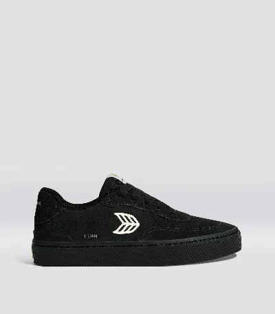 CARIUMA LUAN PRO ALL BLACK SUEDE IVORY LOGO SNEAKER WOMEN