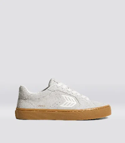 CARIUMA SALVAS GUM SMOKE WHITE SUEDE OFF-WHITE LOGO SNEAKER MEN