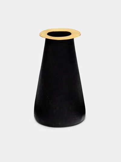 CARL AUBOCK COLLAR BRASS BUD VASE (5IN/12.5CM)