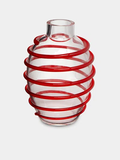 CARLO MORETTI NUNKI HAND-BLOWN MURANO GLASS VASE (8IN/20CM)
