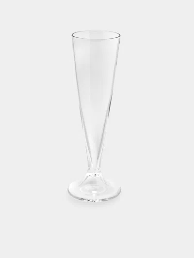 CARLO MORETTI OVALE HAND-BLOWN MURANO GLASS CHAMPAGNE FLUTE