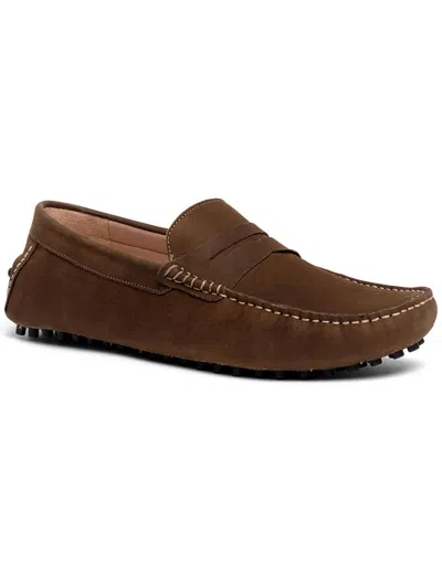 CARLOS BY CARLOS SANTANA RITCHIE PENNY LOAFERS MENS LEATHER SLIP ON LOAFERS
