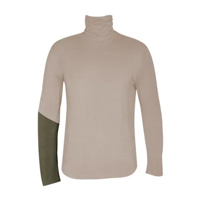 CARLTON JONES MEN'S SUPERHERO TURTLENECK HOMME - NEUTRALS