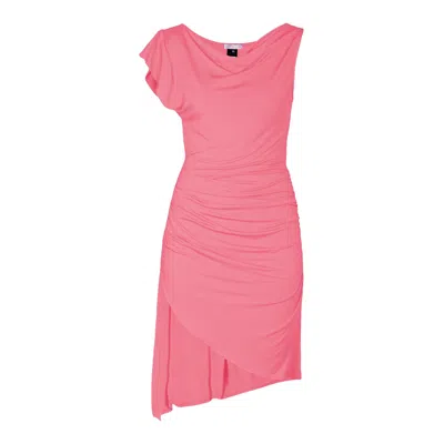 CARLTON JONES WOMEN'S ESTELLE KNIT DRESS- PINK & PURPLE