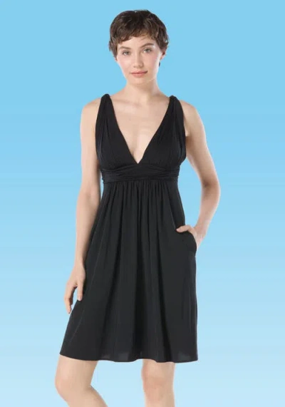 CARMEN MARC VALVO CARMEN MARC VALVO DRAPED DRESS COVER UP