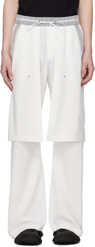 CARNET-ARCHIVE WHITE SKIRT TROUSERS