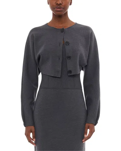 CAROLINA HERRERA CROPPED WOOL JACKET