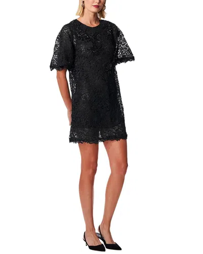 CAROLINA HERRERA CAROLINA HERRERA FLUTTER SLEEVE SHIFT DRESS