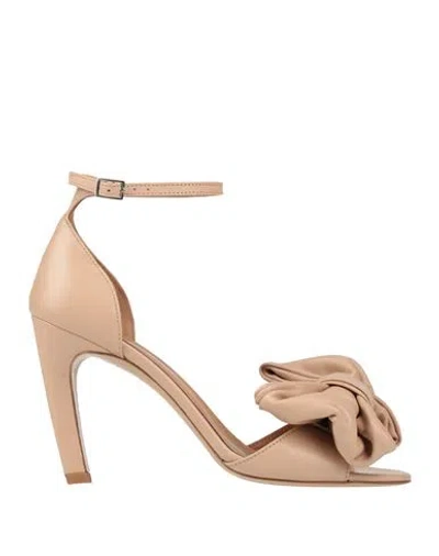 CARPE DIEM CARPE DIEM WOMAN SANDALS SAND SIZE 8 LEATHER