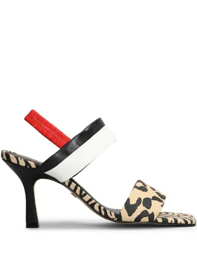 CARRANO 90MM ANIMAL-PRINT SANDALS