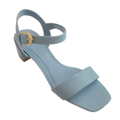 CARRANO WOMEN'S MINI BLOCK SANDALS IN SKY GREY