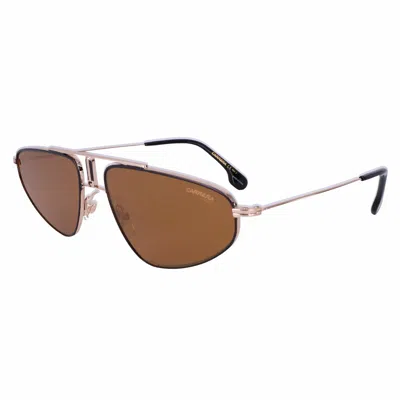 CARRERA CARRERA 1021/S J5G 58-16-145 BROWN GOLD METAL VINTAGE LOOK SUNGLASSES