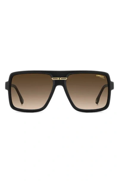 CARRERA EYEWEAR CARRERA EYEWEAR VICTORY 59MM GRADIENT RECTANGULAR FLAT TOP SUNGLASSES