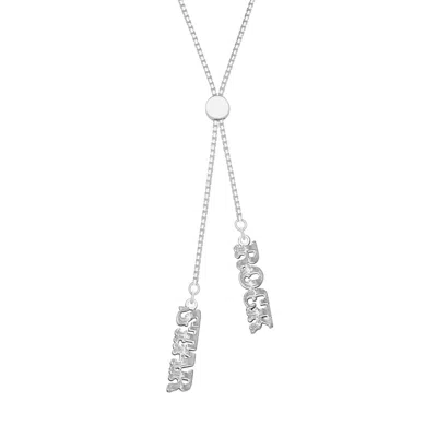 CARTERGORE WOMEN'S ROCK STAR SILVER SILVER SLIDER NECKLACE