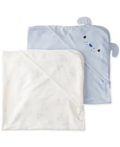 CARTER'S BABY BOYS HOODED TERRY TOWELS, 2 PACK