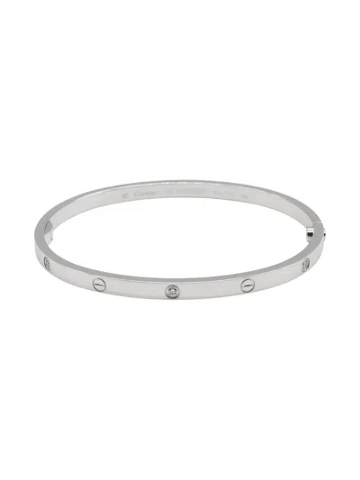 CARTIER 10S 18K WHITE GOLD LOVE BREATH DIAMOND BRACELET