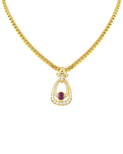 CARTIER CARTIER 18K 2.60 CT. TW. DIAMOND & RUBY NECKLACE (AUTHENTIC PRE-LOVED)