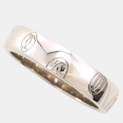 CARTIER 18K WHITE GOLD HAPPY BIRTHDAY RING