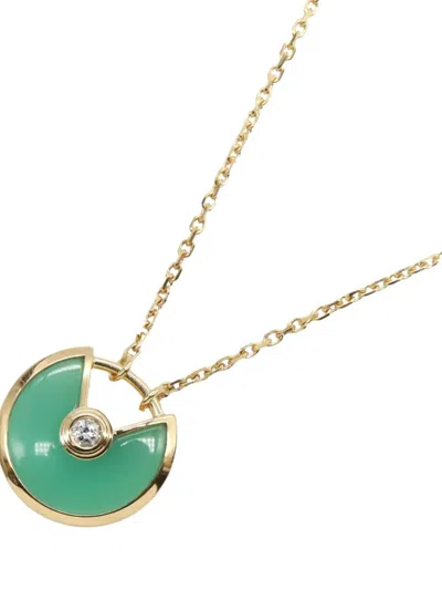 CARTIER 18K YELLOW GOLD AMULET DE CARTIER DIAMOND NECKLACE