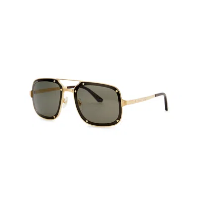CARTIER CARTIER AVIATOR-STYLE SUNGLASSES