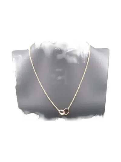 CARTIER BABY LOVE DOUBLE-CIRCLE PENDANT NECKLACE