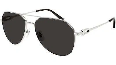 CARTIER CARTIER CT0364S-001 SILVER SUNGLASSES