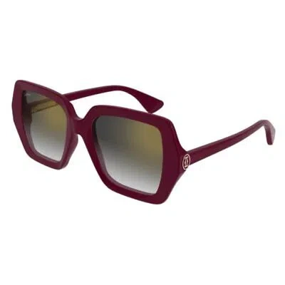 CARTIER CARTIER CT0507S-003 BURGUNDY SUNGLASSES