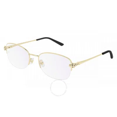 CARTIER CARTIER PANTHERE DE CARTIER DEMO OVAL LADIES EYEGLASSES CT0235O 001 54