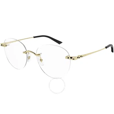 CARTIER CARTIER PANTHERE DE CARTIER DEMO ROUND LADIES EYEGLASSES CT0309O 001 52