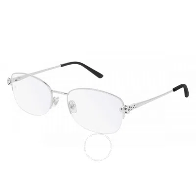 CARTIER CARTIER PANTHERE DE CARTIER DEMO OVAL LADIES EYEGLASSES CT0235O 002 54