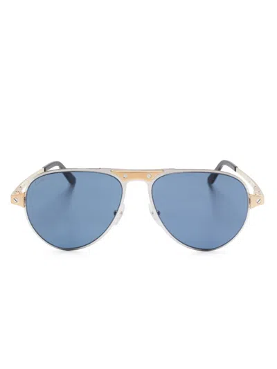 CARTIER PILOT-FRAME SUNGLASSES