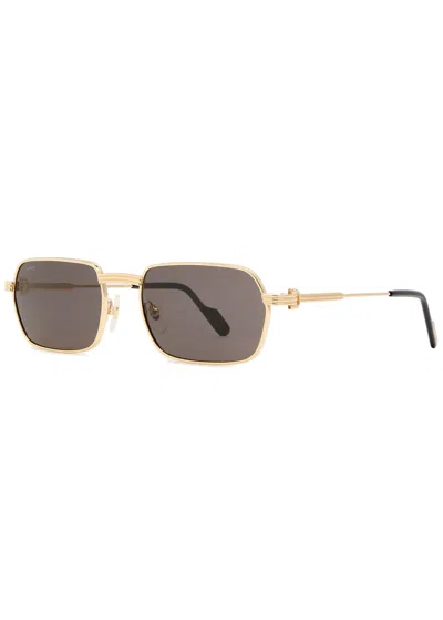 CARTIER CARTIER RECTANGLE-FRAME SUNGLASSES