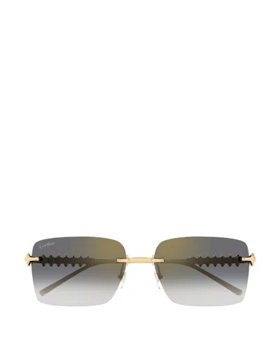 CARTIER CARTIER RECTANGULAR FRAME SUNGLASSES