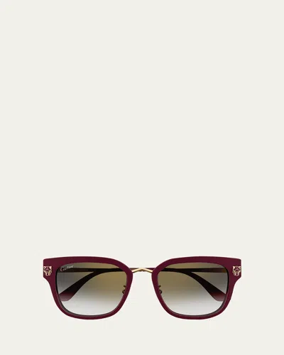 CARTIER ROUND ACETATE SUNGLASSES