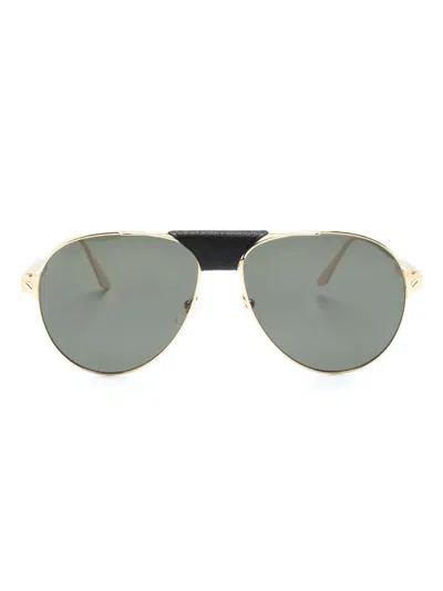 CARTIER SANTOS DE CARTIER PILOT SUNGLASSES