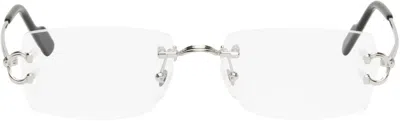 CARTIER SILVER 'DÉCOR C CLASSIQUE DE CARTIER' GLASSES