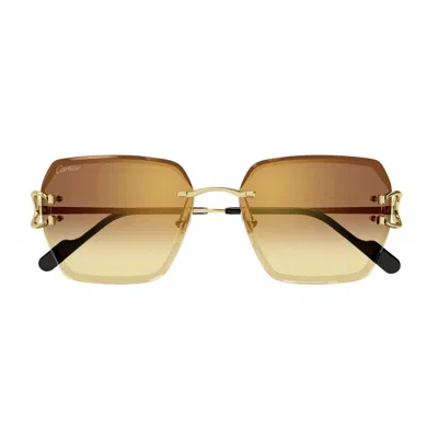 CARTIER CARTIER SQUARE FRAME SUNGLASSES