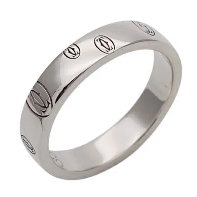 CARTIER CARTIER WHITE GOLD WHITE GOLD (18K) BAND RING (PRE-OWNED)