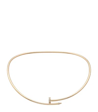 CARTIER CARTIER YELLOW GOLD AND DIAMOND JUSTE UN CLOU NECKLACE