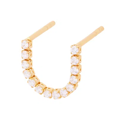 CARTILAGE CARTEL WOMEN'S TENNIS CHAIN STUD GOLD