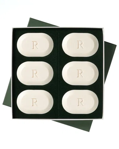 CARVED SOLUTIONS CARVED SOLUTIONS INSPIRE SET OF 6 AQUA MINERAL MONOGRAMMED SOAP BARS, (A-Z)