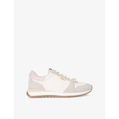 CARVELA WOMENS WHITE/COMB FLORENCIA FAUX-LEATHER LOW-TOP TRAINERS EUR 36 / 3 UK