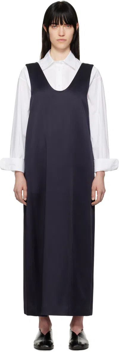 CARVEN NAVY TANK MAXI DRESS