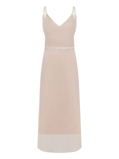 CARVEN OPEN-BACK SILK DRESS