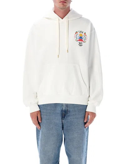 CASABLANCA CASABLANCA CASA WAY MOUNTAIN EMBROIDERED HOODIE